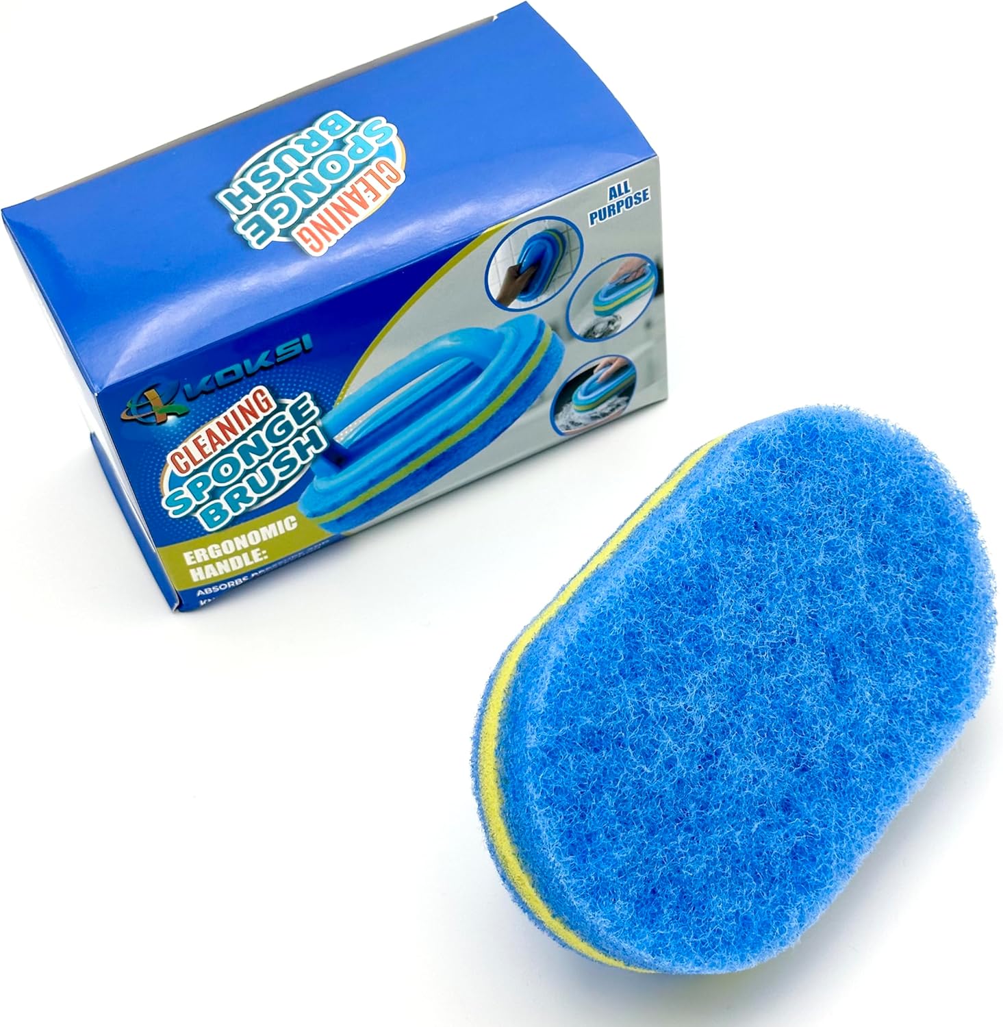 KOKSI All-Purpose Cleaning Sponge Brush