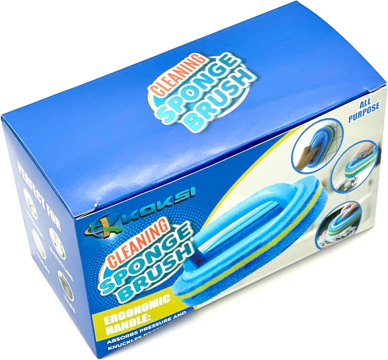 KOKSI All-Purpose Cleaning Sponge Brush