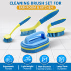 KOKSI 4-Piece All-Purpose Scrub Brush Set