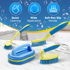 KOKSI 4-Piece All-Purpose Scrub Brush Set